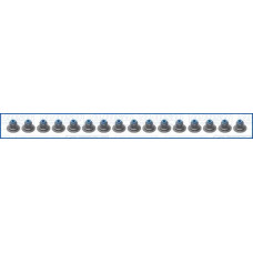 Juego de juntas, vástago de válvula