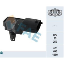 Sensor, presión de sobrealimentación