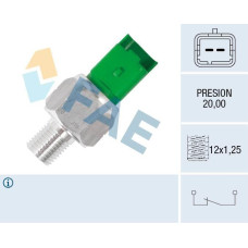 Sensor, presión de aceite