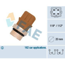 Interruptor de temperatura, testigo de líquido refrigerante