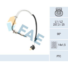 Sensor, temp. gas escape
