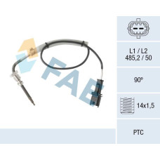 Sensor, temp. gas escape