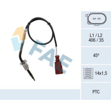 Sensor, temp. gas escape