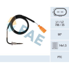 Sensor, temp. gas escape