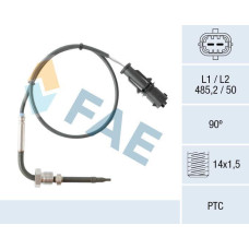 Sensor, temp. gas escape