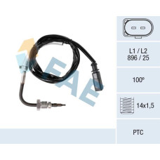 Sensor, temp. gas escape