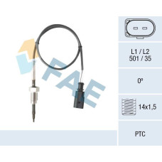Sensor, temp. gas escape