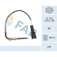 Sensor, temp. gas escape