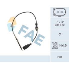 Sensor, temp. gas escape