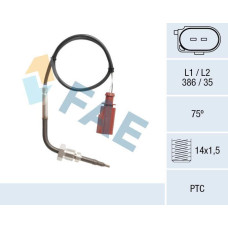 Sensor, temp. gas escape