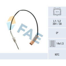 Sensor, temp. gas escape