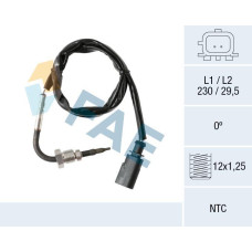Sensor, temp. gas escape