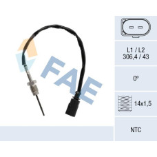 Sensor, temp. gas escape