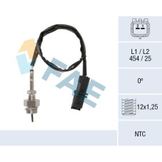 Sensor, temp. gas escape
