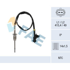 Sensor, temp. gas escape