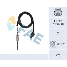 Sensor, temp. gas escape