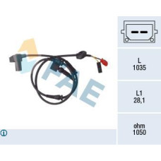 Sensor, revoluciones de la rueda