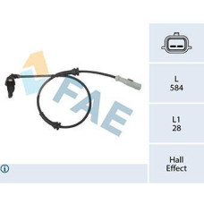 Sensor, revoluciones de la rueda