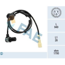 Sensor, revoluciones de la rueda