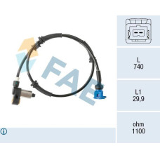 Sensor, revoluciones de la rueda