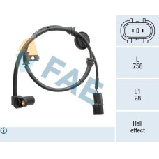 Sensor, revoluciones de la rueda