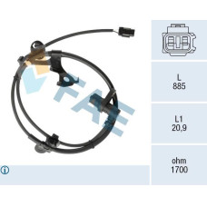 Sensor, revoluciones de la rueda