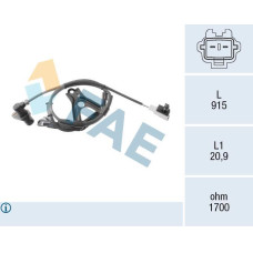 Sensor, revoluciones de la rueda