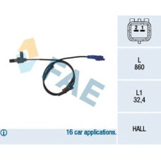 Sensor, revoluciones de la rueda