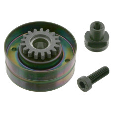 Polea inversion/guia, correa poli V