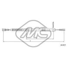 Cable de accionamiento, freno de estacionamiento
