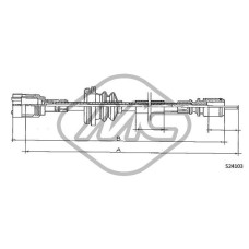 Árbol flexible del velocímetro