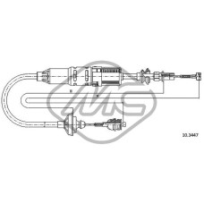 Cable de accionamiento, accionamiento del embrague
