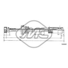 Árbol flexible del velocímetro
